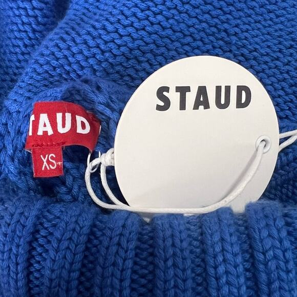 NEW NWT STAUD Cable Knit Turtleneck Sweater - Picture 8 of 9